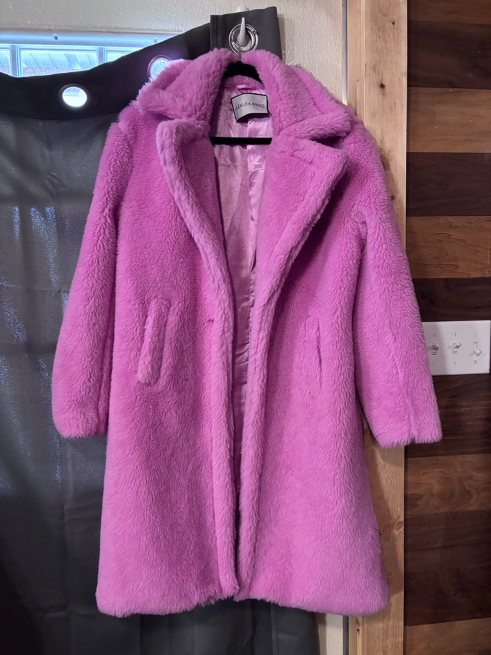 Pink Faux Fur Coat